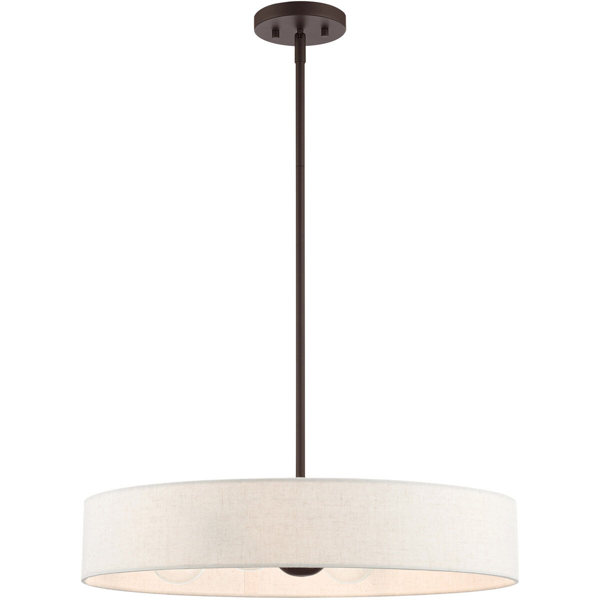 Venlo 4 Light 22 inch Bronze with Antique Brass Accents Pendant Ceiling Light