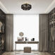 Acordia 3 Light 18 inch Antique Brass Semi Flush Mount Ceiling Light, Large