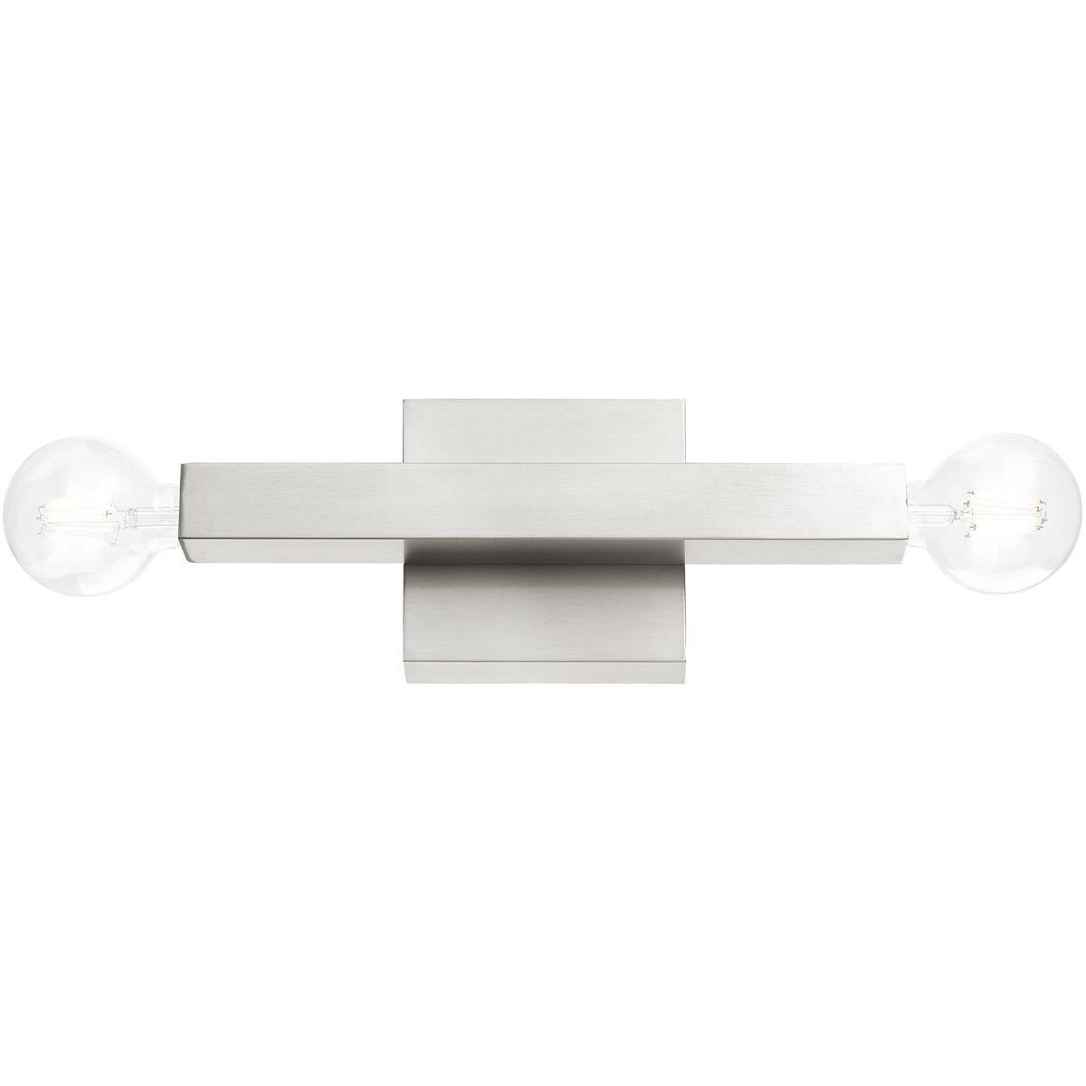 Solna 2 Light 6 inch Brushed Nickel ADA Sconce Wall Light
