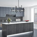 Denmark 12 Light 42 inch Black with Brushed Nickel Accents Foyer Chandelier Ceiling Light