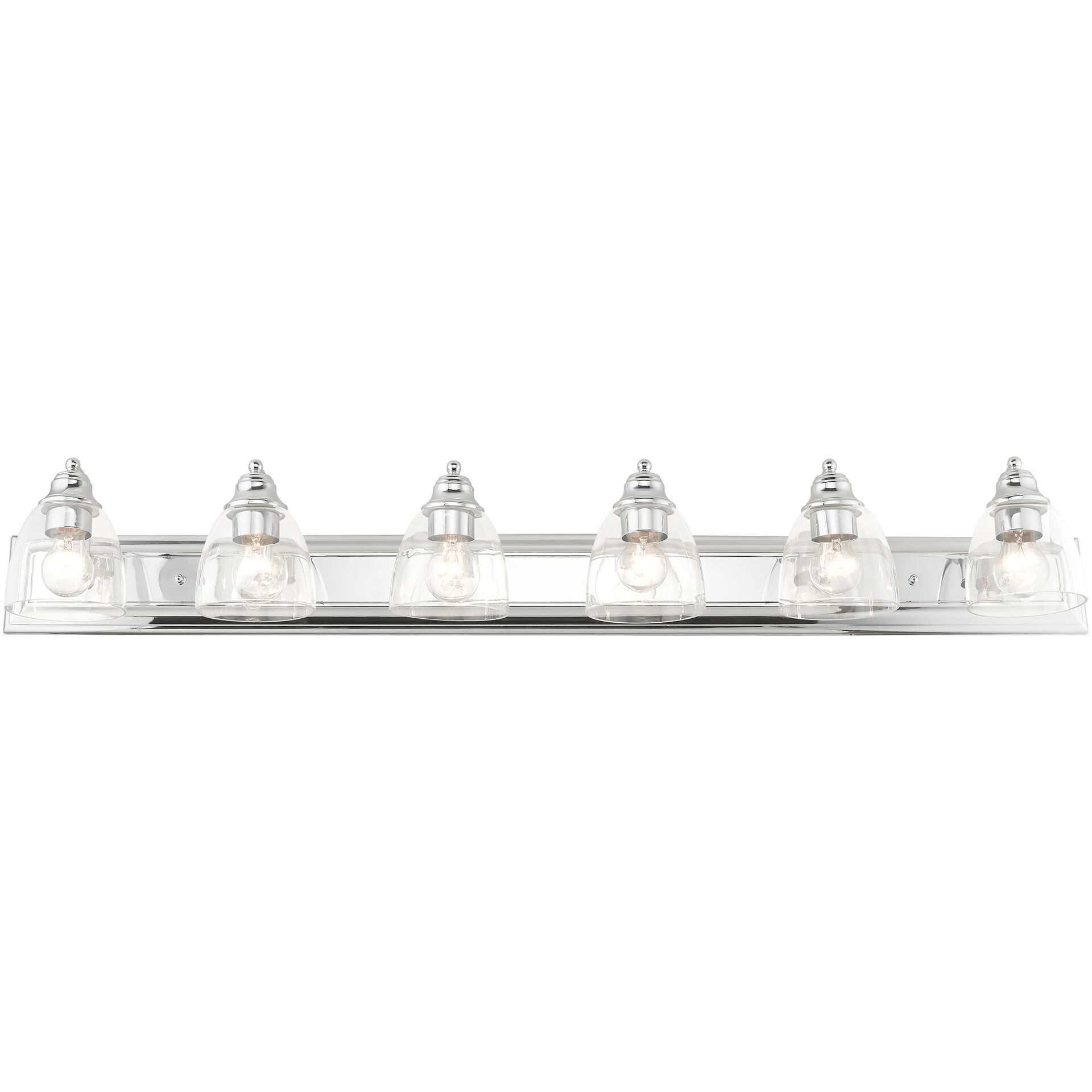 Birmingham 6 Light 48 inch Polished Chrome Vanity Sconce Wall Light