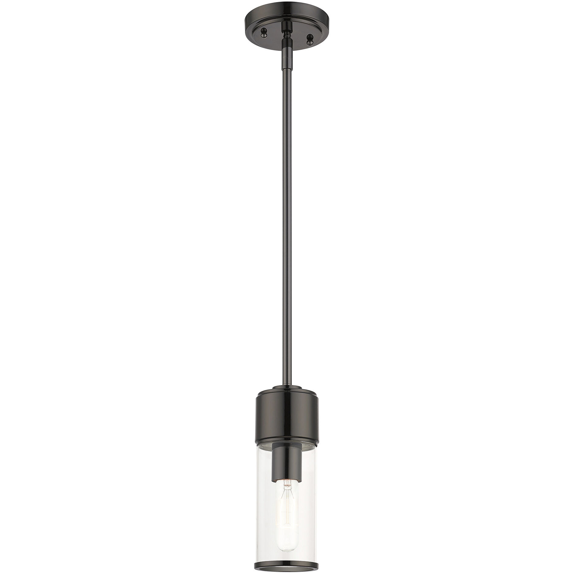 Quincy 1 Light 4.75 inch Black Chrome Mini Pendant Ceiling Light