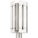 Utrecht 1 Light 20 inch Brushed Nickel Accents Outdoor Post Top Lantern