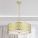 Vistaview 5 Light 24 inch Soft Gold Pendant Chandelier Ceiling Light