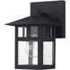 Crestlake 1 Light 8.5 inch Textured Black Outdoor Wall Lantern