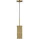 Weavington 1 Light 5.13 inch Antique Gold Leaf Mini Pendant Ceiling Light