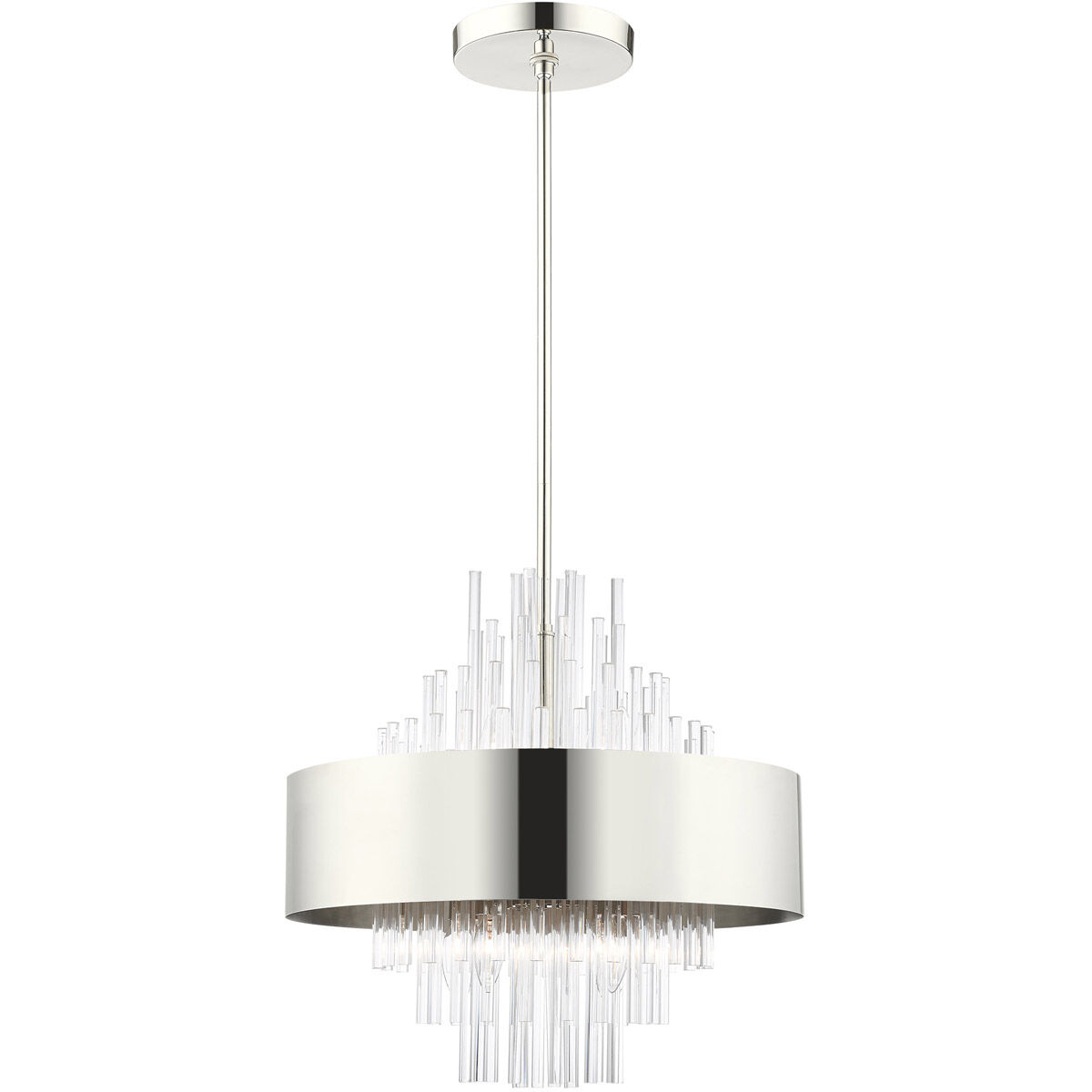 Orenburg 8 Light 21 inch Polished Nickel Pendant Chandelier Ceiling Light