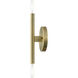 Copenhagen 2 Light 5 inch Antique Brass ADA ADA Wall Sconce Wall Light