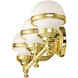 Oldwick 3 Light 24 inch Polished Brass Vanity Sconce Wall Light