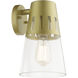 Covington 1 Light 11 inch Soft Gold Outdoor Wall Lantern, Medium