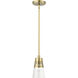 Brynhurst 1 Light 5.13 inch Natural Brass Mini Pendant Ceiling Light