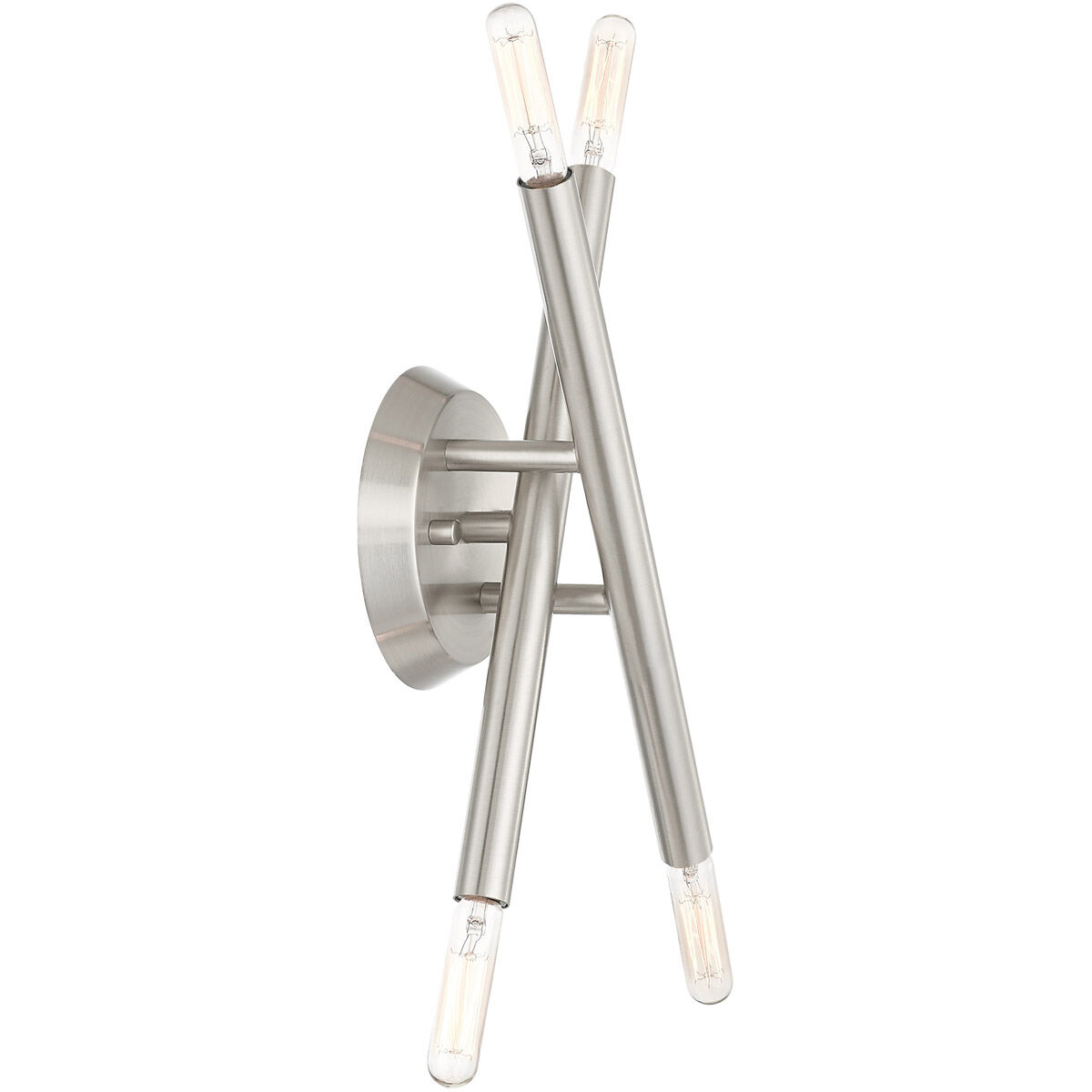 Soho 4 Light 6 inch Brushed Nickel Sconce Wall Light