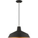 Allison 1 Light 16 inch Black Mini Pendant Ceiling Light