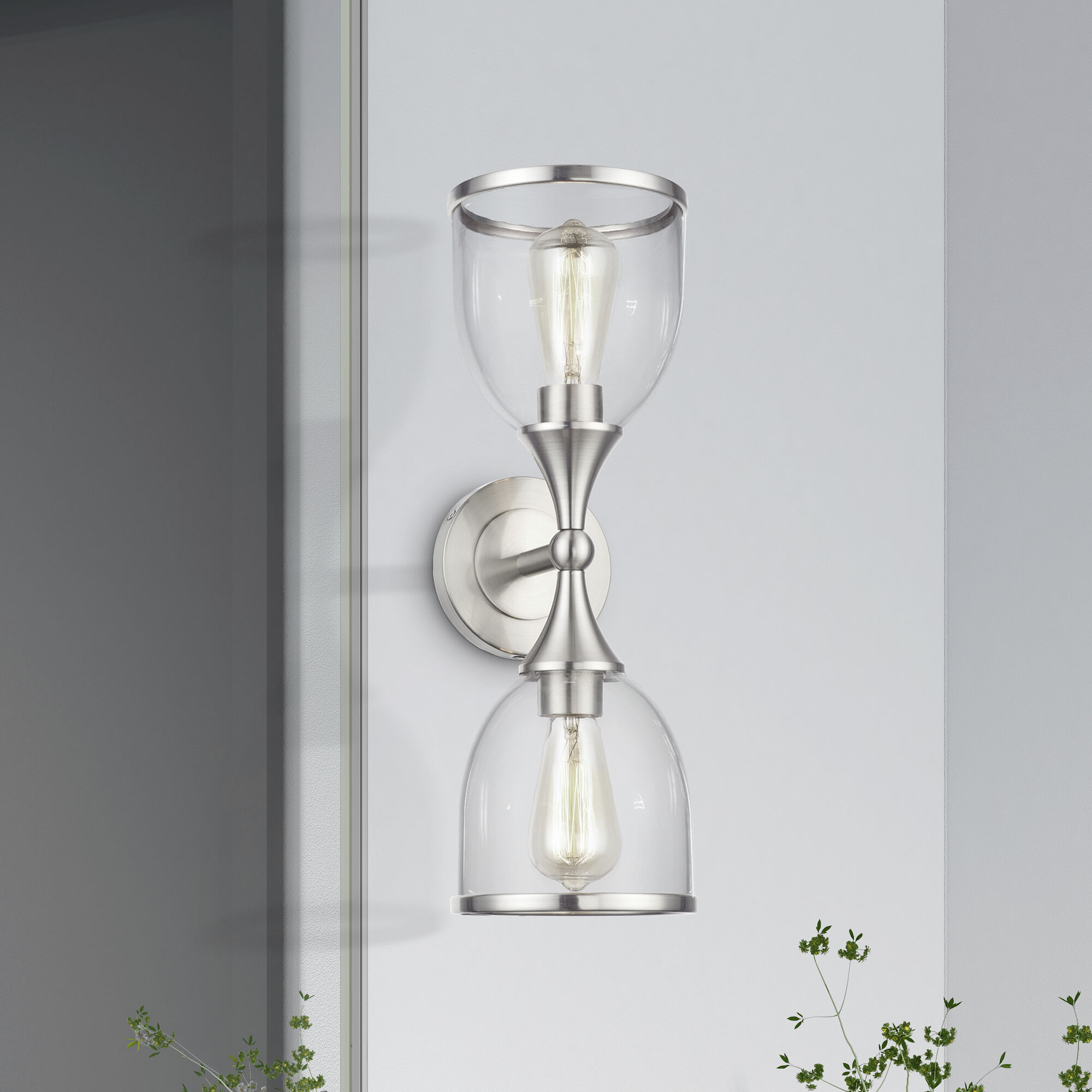 Ashridge 2 Light 6.5 inch Brushed Nickel Vanity Wall Sconce Wall Light