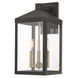 Nyack 3 Light 17.5 inch Bronze Outdoor Wall Lantern