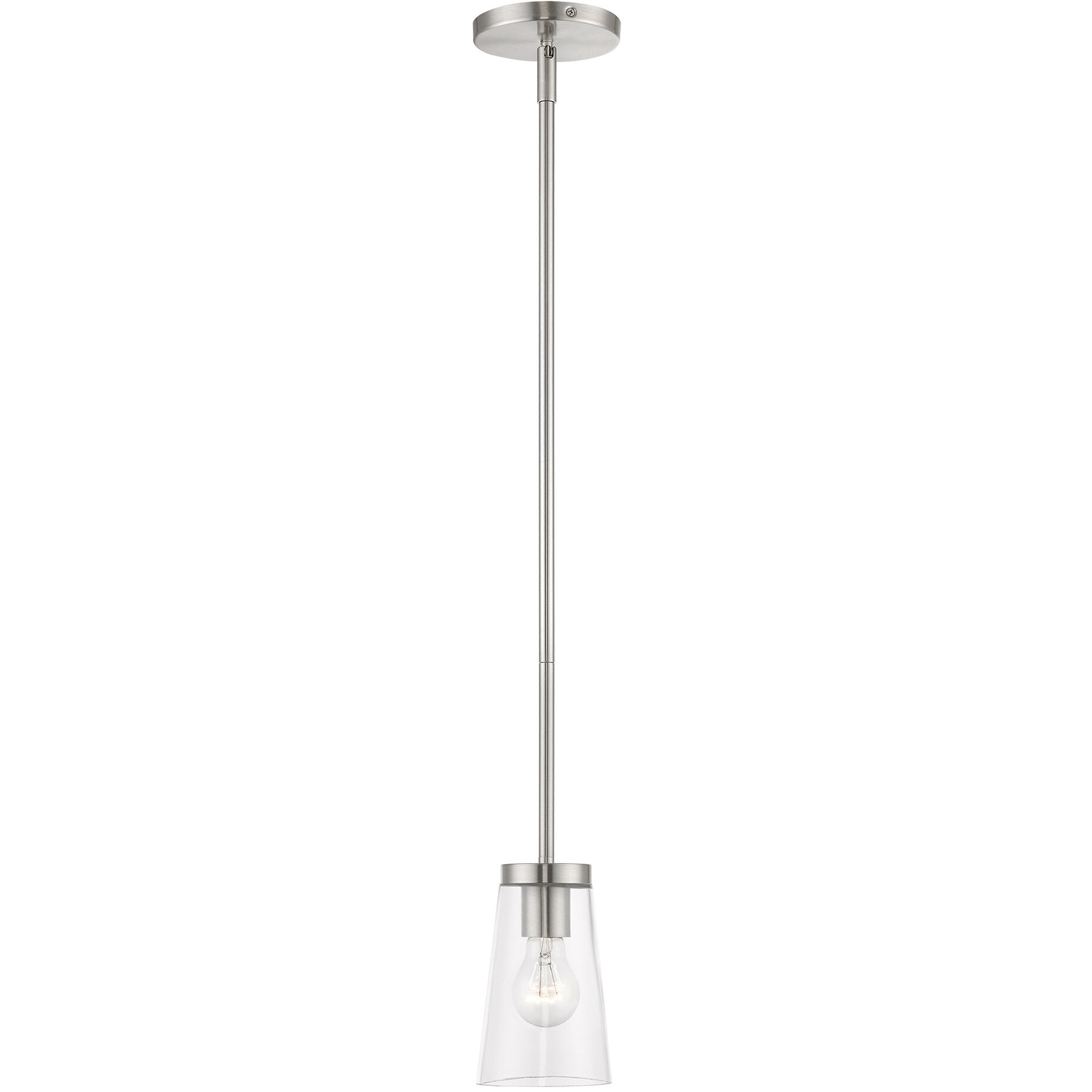 Cityview 1 Light 5 inch Brushed Nickel Mini Pendant Ceiling Light