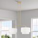 Manorwood 2 Light 35 inch Soft Gold Linear Chandelier Ceiling Light