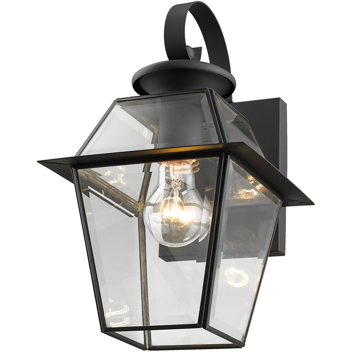 Westover 1 Light 13 inch Black Outdoor Wall Lantern