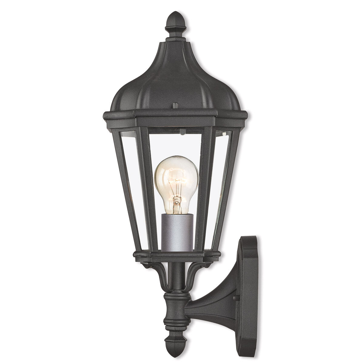 Morgan 1 Light 14 inch Textured Black Outdoor Wall Lantern