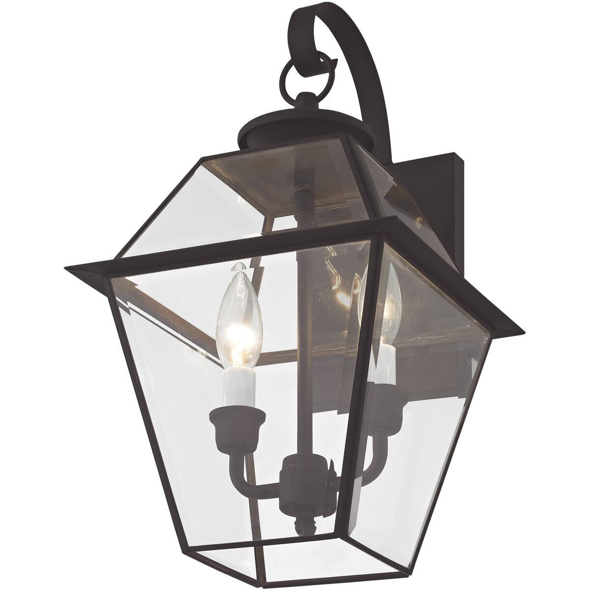 Westover 2 Light 16.5 inch Black Outdoor Wall Lantern