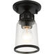 Lawrenceville 1 Light 5 inch Black Flush Mount Ceiling Light