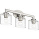 Bernardino 3 Light 23.75 inch Brushed Nickel Vanity Wall Sconce Wall Light