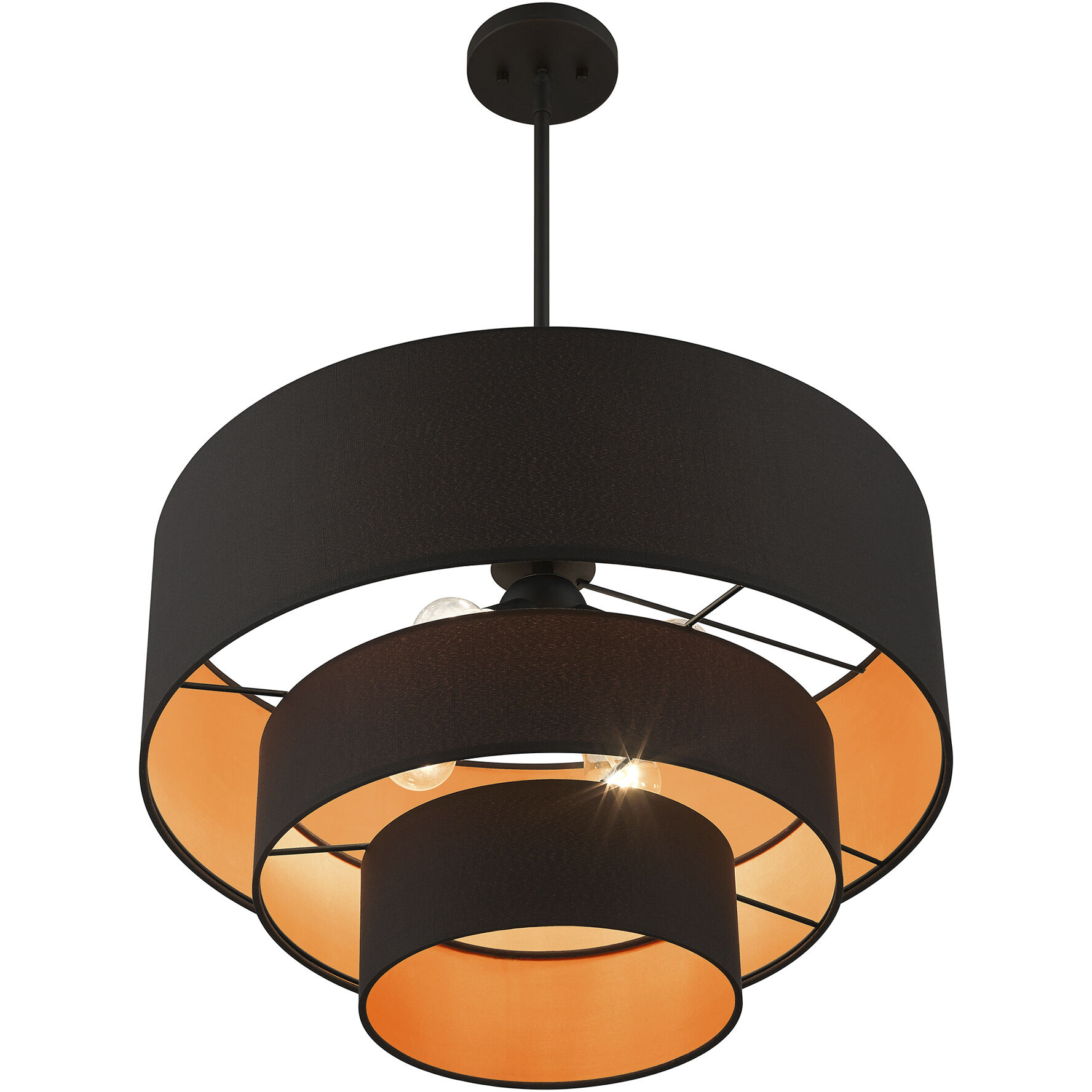 Sentosa 4 Light 23 inch Black Pendant Chandelier Ceiling Light