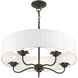 Edinburgh 5 Light 23 inch English Bronze Pendant Chandelier Ceiling Light