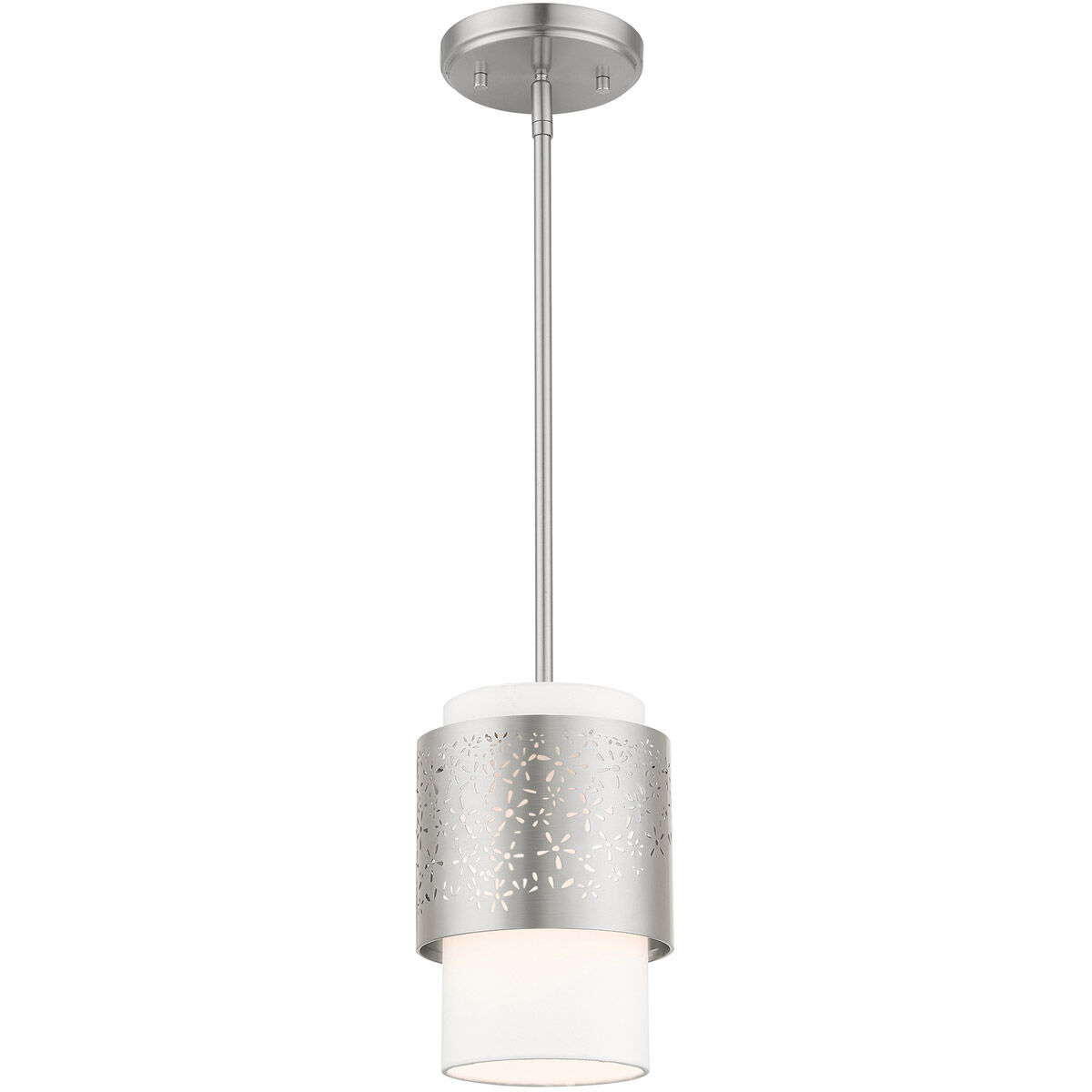 Noria 1 Light 7 inch Brushed Nickel Pendant Ceiling Light