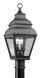 Exeter 2 Light 21 inch Black Outdoor Post Top Lantern