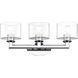 Bernardino 3 Light 23.75 inch Polished Chrome Vanity Wall Sconce Wall Light