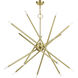 Soho 14 Light 40 inch Satin Brass Foyer Chandelier Ceiling Light