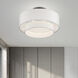 Manorwood 3 Light 15 inch Bronze Semi-Flush Ceiling Light