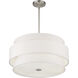 Fontana 5 Light 22 inch Brushed Nickel Pendant Chandelier Ceiling Light