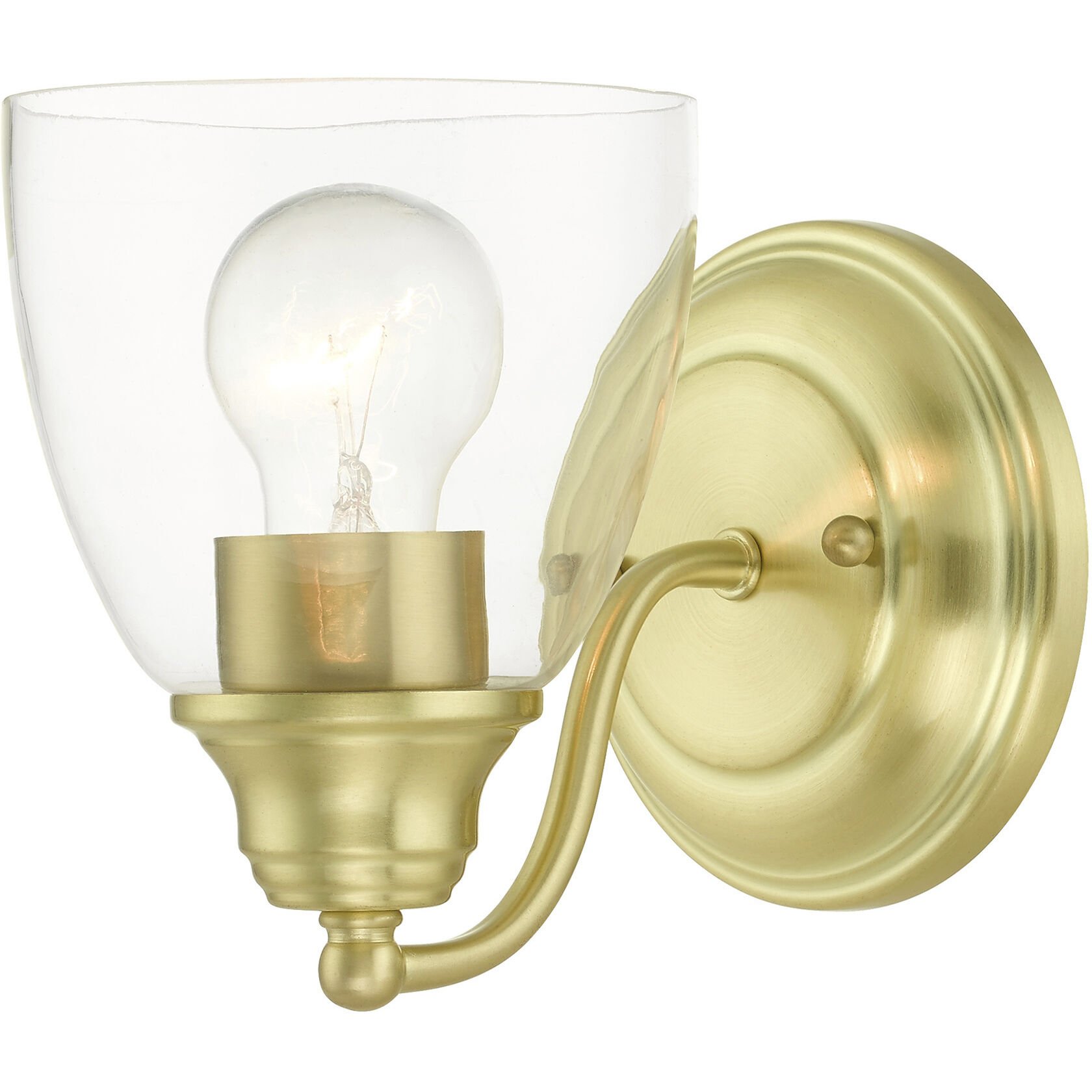 Montgomery 1 Light 5 inch Satin Brass Vanity Sconce Wall Light