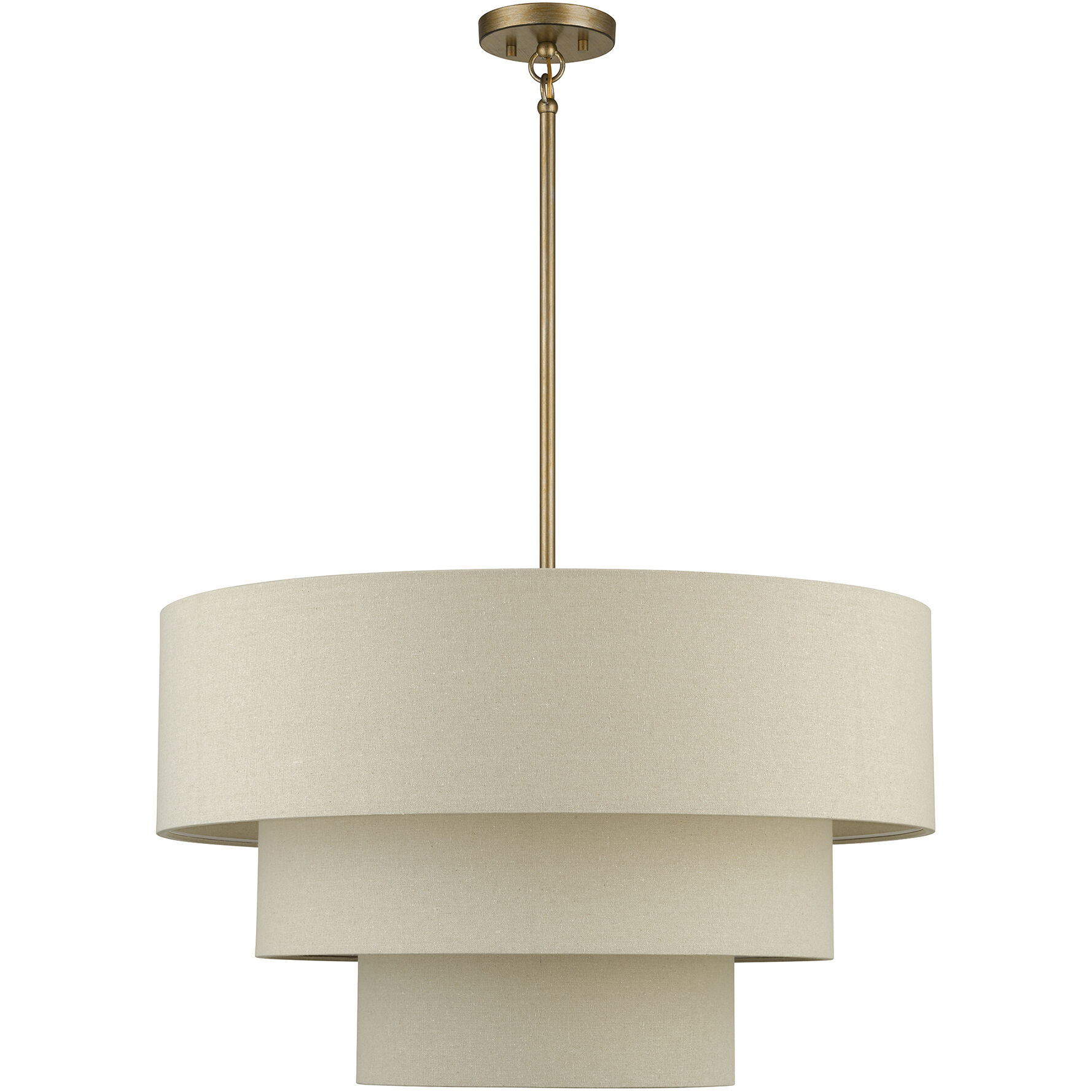 Bellingham 5 Light 28 inch Antique Gold Leaf Pendant Chandelier Ceiling Light, Medium