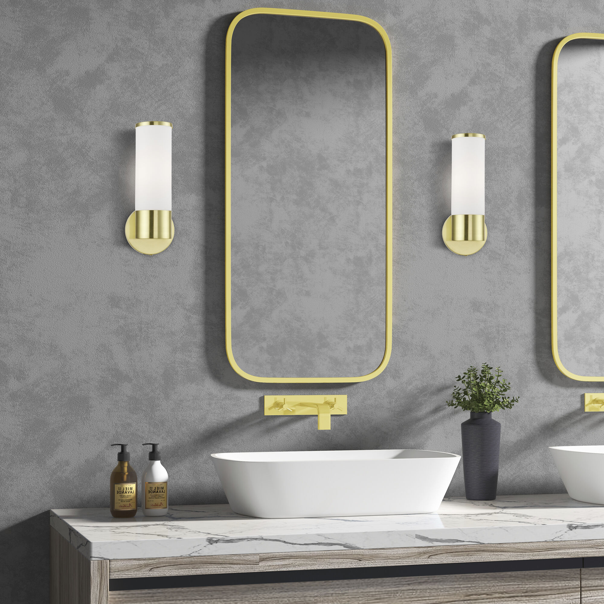 Lindale 1 Light 4 inch Satin Brass ADA Single Sconce Wall Light, Single