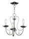Mirabella 3 Light 14.5 inch Polished Chrome Chandelier Ceiling Light