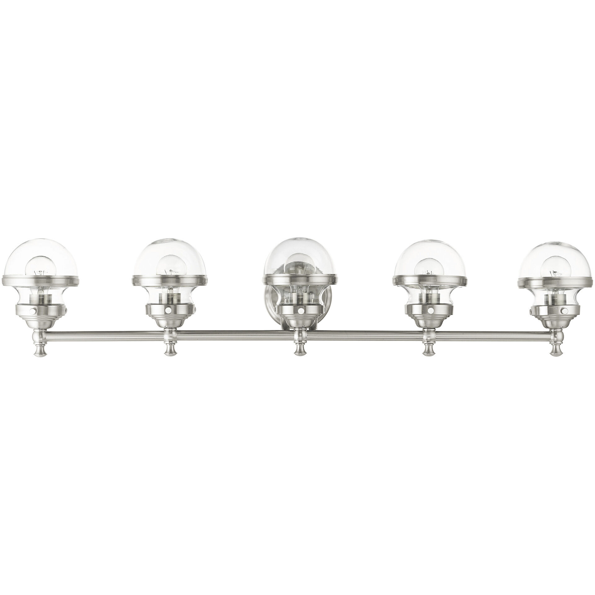 Oldwick 5 Light 42 inch Brushed Nickel Vanity Sconce Wall Light