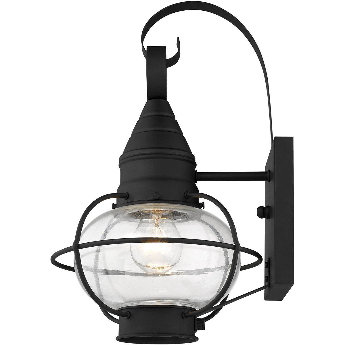 Newburyport 1 Light 14.75 inch Black Outdoor Wall Lantern