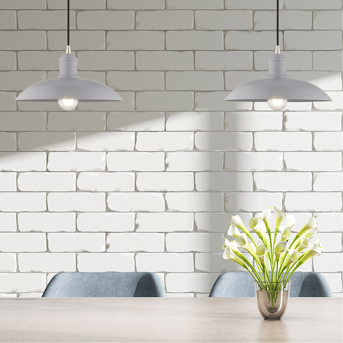 Allison 1 Light 12.5 inch Nordic Gray Mini Pendant Ceiling Light