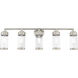 Hillcrest 5 Light 36 inch Brushed Nickel Bath Vanity Wall Light