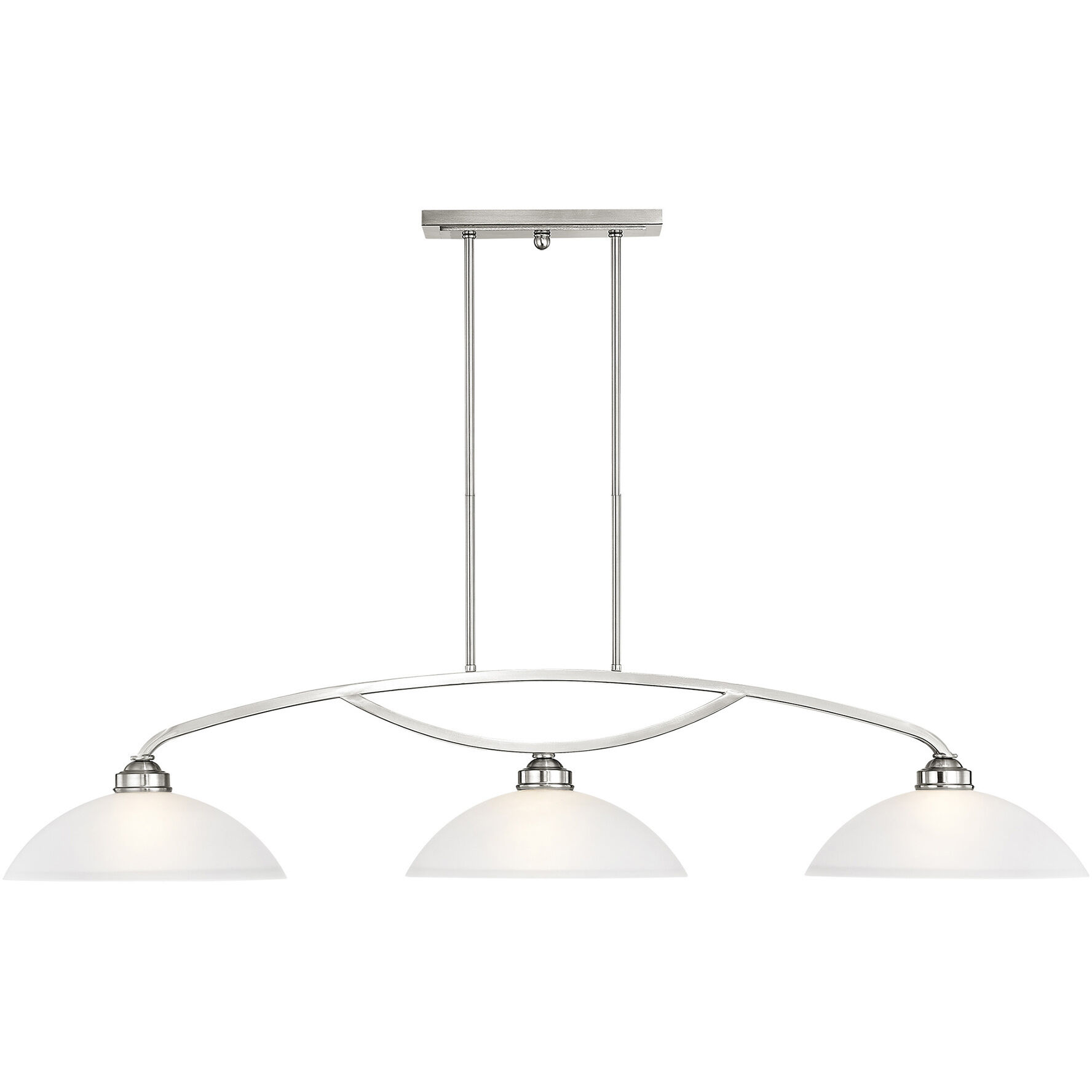 Somerset 3 Light 50 inch Brushed Nickel Billiard/Island Ceiling Light