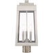 Oslo 3 Light 20 inch Brushed Nickel Outdoor Post Top Lantern