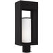 Bleecker 1 Light 20 inch Black Outdoor Post Top Lantern