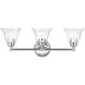 Moreland 3 Light 24 inch Polished Chrome Vanity Sconce Wall Light