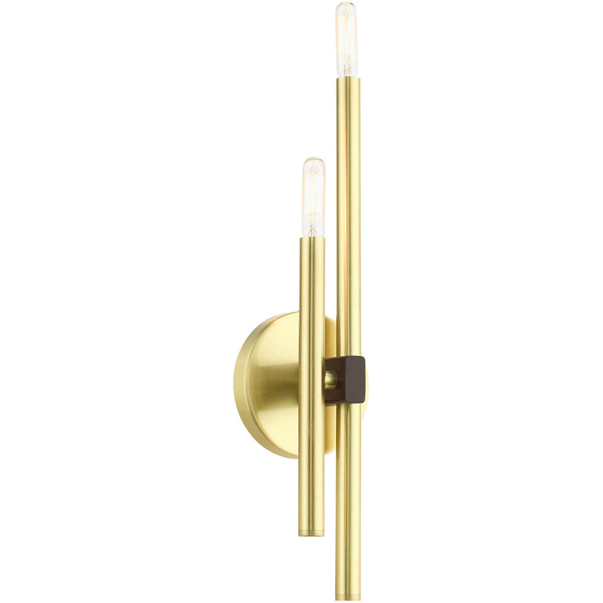 Denmark 2 Light 5 inch Satin Brass ADA ADA Double Sconce Wall Light