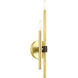 Denmark 2 Light 5 inch Satin Brass ADA ADA Double Sconce Wall Light