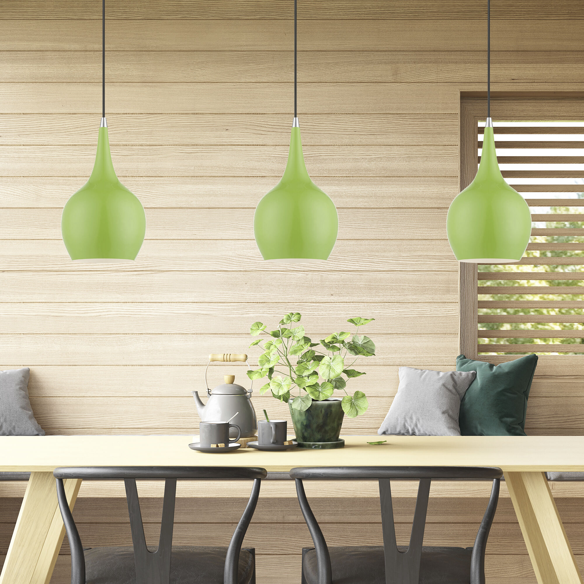 Livex Lighting 49016-78 Andes 1 Light 8 inch Shiny Apple Green