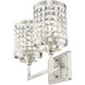 Grammercy 2 Light 14 inch Brushed Nickel Bath Vanity Wall Light
